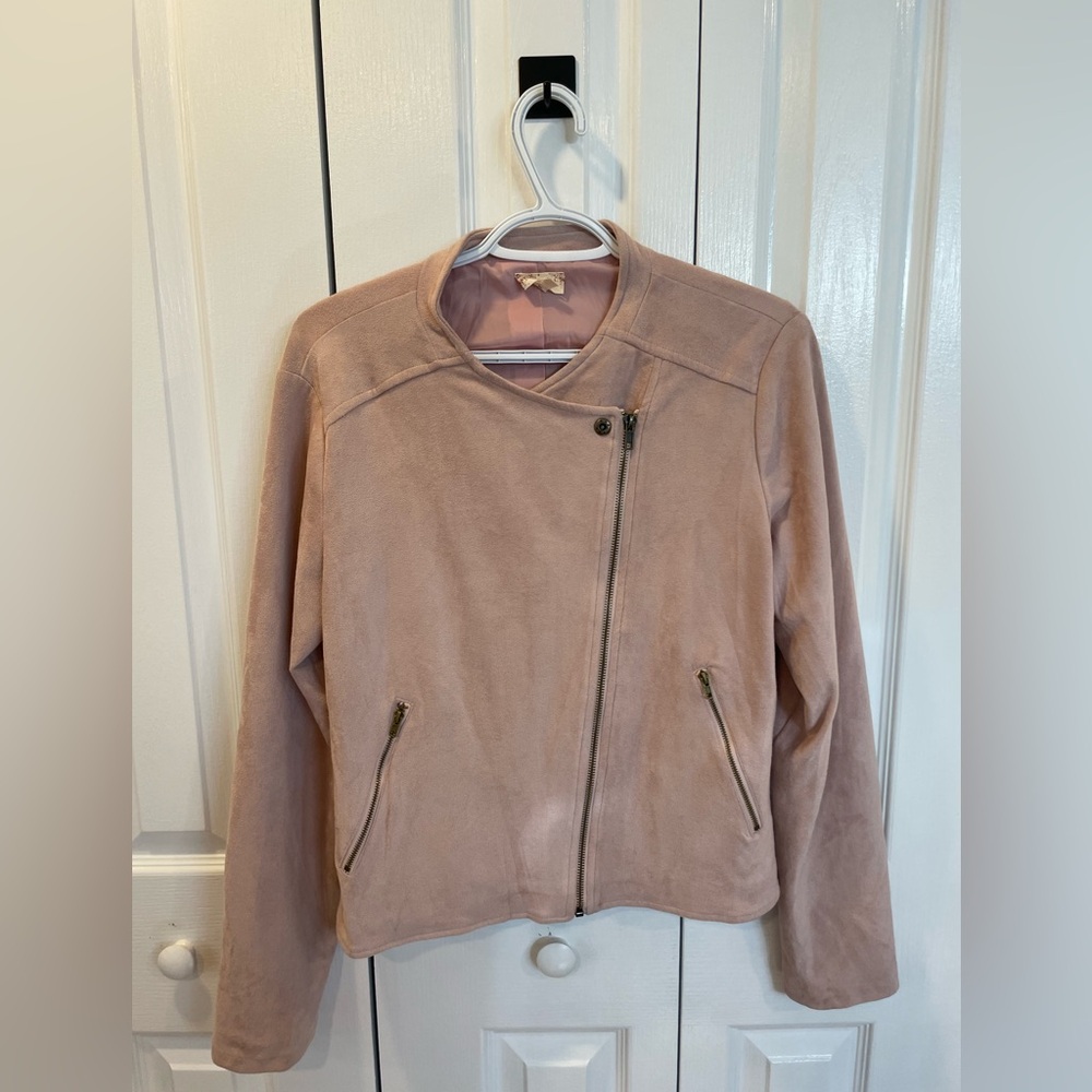 simili suede pink jacket